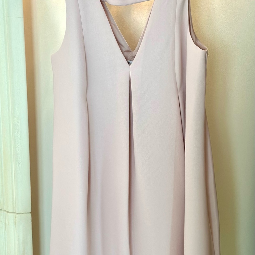 BCBGeneration pale pink Sleeveless V-Neck A-Line Dress